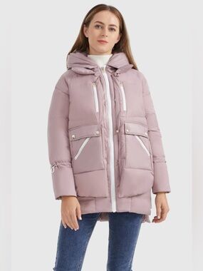 OROLAY 092 Universe® Thickened Down Jacket in Sepia Rose
